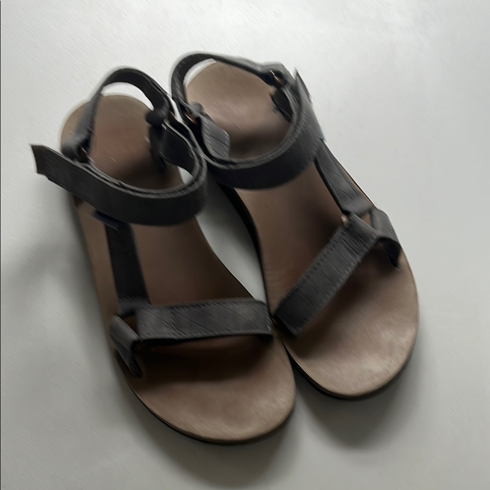 Teva Gray Sandals Minimalist Design